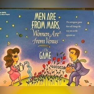 VTG 1998 Mattel MEN ARE FROM MARS WOMEN ARE FROM VENUS Board Game